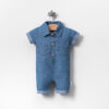 Toptan Erkek Bebek Kot Tulum 3-9M